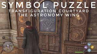 Hogwarts Legacy | Chest Symbol Puzzle | The Astronomy Wing | Transfiguration courtyard