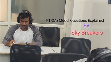 Model Question and Answer Explained - RTR(A) EXAM PREPARATION Video #13