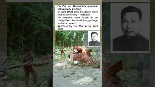 Pol Pot’s Undignified End — Burned with Trash and Tyres