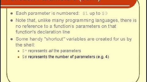 Unix Shell Scripting Functions Part 3
