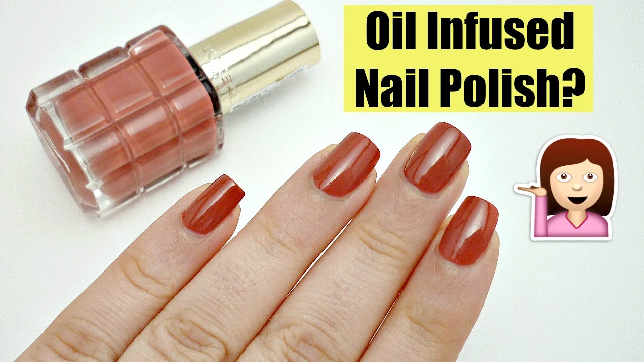 New L'Oreal Color Riche Le Vernis A L'huile - Oil Infused Nail Polish!  *Review & Swatch* - YouTube