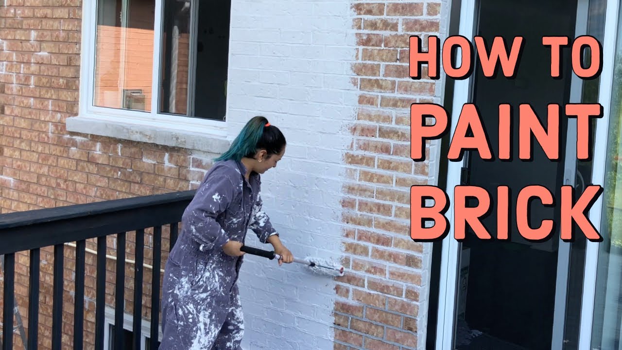 HOW TO PAINT BRICK How To Paint Outdoor Brick YouTube