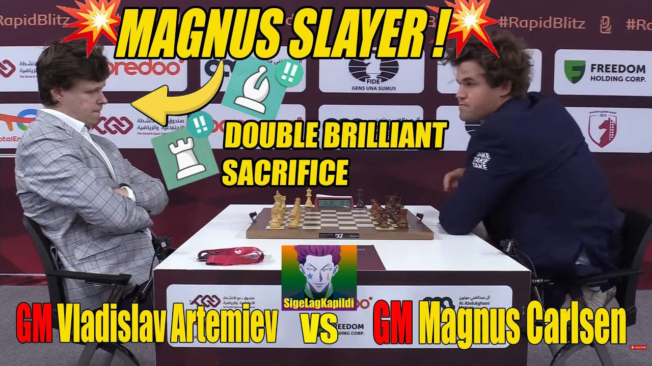 Magnus Carlsen vs Vladislav Artemiev | FIDE World Rapid Championship 2025 – Round 7 🔥