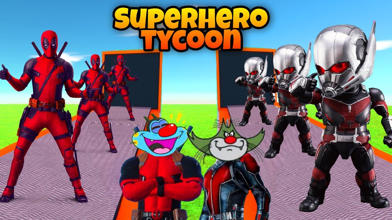 ROBLOX Oggy Opened Deadpool Factory And Became Deadpool In Superhero ...