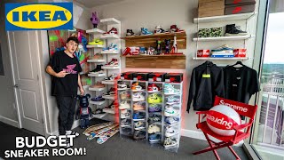 Building The Ultimate BUDGET Sneaker Room! (IKEA SETUP!)