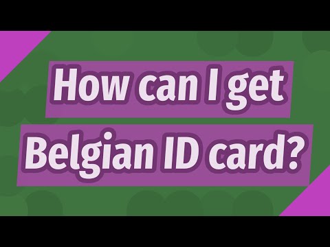 How can I get Belgian ID card?