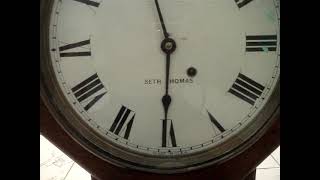 Antique Seth Thomas Wall Regulator Wall Clock 8-Day Timepiece