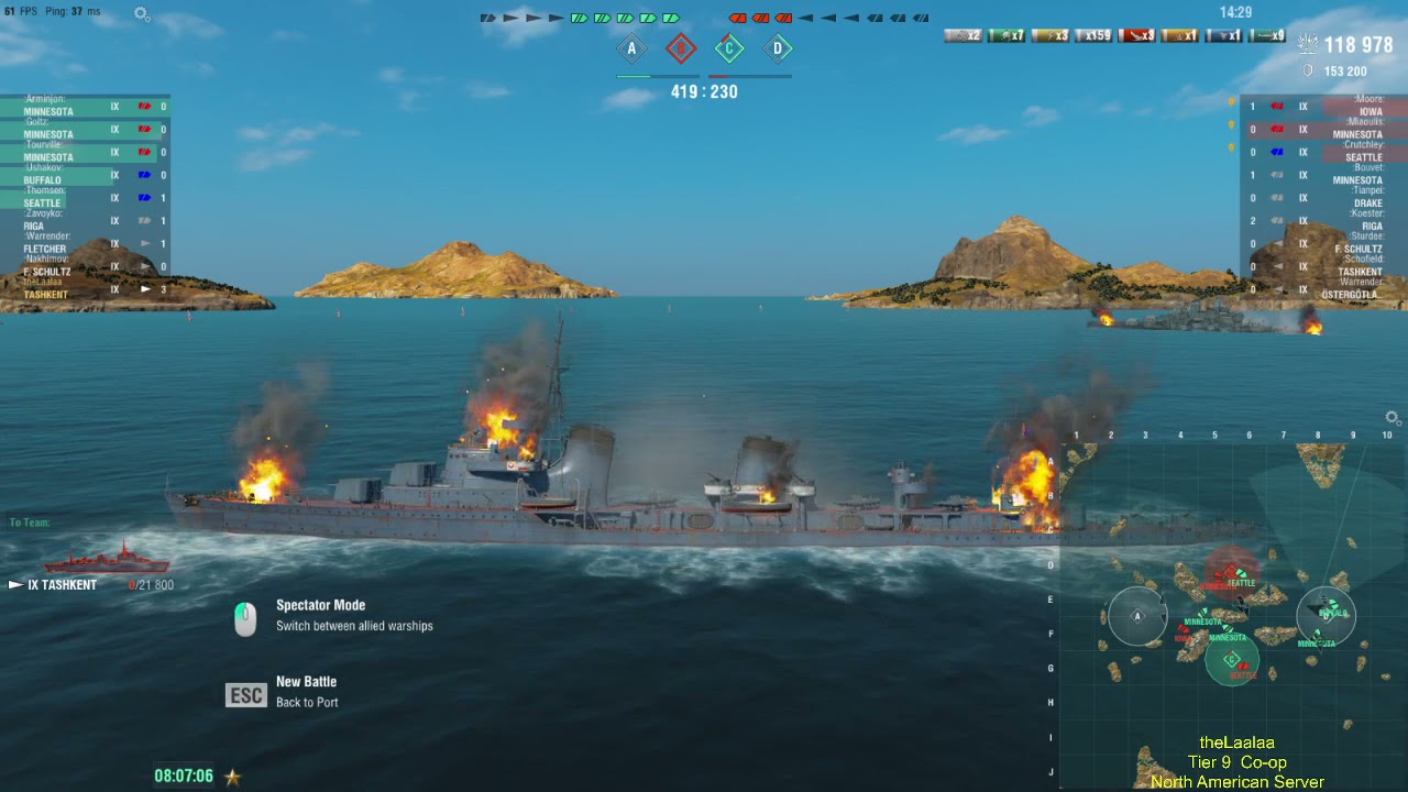 World of Warships w/ theLaalaa - NA - Tier 9 Dumbots