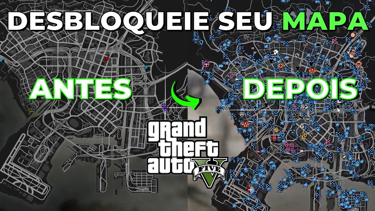 COMO LIBERAR TODO O MAPA DO GTA V EM 10 MINUTOS!!?😱