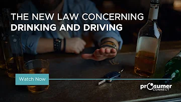 The Law Concerning Drinking & Driving