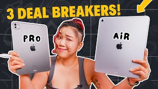 DONT Buy iPad Air 2024 Before Watching This!
The truth about the 2024 iPad Air—who should buy it, and who definitely shouldn’t. 🔍
‣ iPad Air (2024, M2 Chip): https://geni.us/7zSRJQ
‣ iPad Pro (2024, M4 Chip): https://geni.us/PaCsA
‣ Apple Pencil Pro: https://geni.us/MZ7IaSp
‣ Fav Magnetic Dock for iPad: https://geni.us/LtDwSu8
WHAT I USE TO MAKE YOUTUBE VIDEOS
🎥 CAMERA & LENS
Sony A7SIII: https://geni.us/KH9rb
Sony A6400: https://geni.us/wxqw
iPhone 14 Pro Max: https://geni.us/mEZK
Sony 24-70mm F2.8 GMII Lens: https://geni.us/oSE3LX
Sony 20mm F1.8 Lens: https://geni.us/h3BmtB
Sony 18-135mm Lens: https://geni.us/NatFr0
🎥 MICROPHONE
Sennheiser ME 2-II Lav Mic: https://geni.us/ZNVGKJ
Rode Wireless Go: https://geni.us/40lsaE
Elgato Wave 3 Streaming Mic: https://geni.us/93Cg
BEST BUDGET MIC: https://geni.us/96CcibP
🎥 LIGHT
Aputure 120D MII: https://geni.us/TJG3uDH
Aputure Light Dome II: https://geni.us/Nd6QENO
BEST BUDGET LIGHT: https://geni.us/pvuzD
BEST PORTABLE LIGHT: https://geni.us/giv9C
🖥️ DESK SETUP: https://youtu.be/IX9ZgdiEYKw
MacBook Pro 16”: https://geni.us/TtOq5q
MX Master 3s: https://geni.us/U7CtIQ
FAV Keyboard for Editing: https://geni.us/LnIxjm
Ergo Chair: https://geni.us/mpVmqV
Sit-Stand Desk: https://geni.us/ReTcIOR
🎵 MUSIC I USED FOR THIS VIDEO – try for free on Artlist: https://geni.us/zK36Y
👩🏻💻 VIDIQ – FOR SEO OPTIMISATION: https://vidiq.com/mindy
🎨 THUMBNAIL TEST - FOR A/B TEST: https://thumbnailtest.com/?via=mindy
SOCIALS (drop by and say hi!)
http://instagram.com/itsmintmindyhttp://twitter.com/itsmintmindyhttp://twitch.tv/mintmindy
For business enquiries/ collaboration, email me!
Thanks for watching! Grateful for every one of you beautiful souls! 💕
Affiliate Disclosure:
I earn a commission when you use these affiliate links. But don’t worry, this won’t cost you a cent more. This helps me make more videos and I appreciate that so much 😊 I DO NOT collect, store, use, or share any data about you.
TIME CODE
00:00 - iPad Air vs iPad Pro - The Showdown Begins!
00:51 - Spec Differences
02:55 - Main Device or Sidekick? How Much Power Do You Really Need?
04:06 - Price - Are Pro Features Worth the Extra Cash?
05:14 - How Are We Actually Using These iPads?
06:08 - For Everyday Users
06:19 - For Creatives
06:46 - For Students DONT Buy iPad Air 2024 Before Watching This!