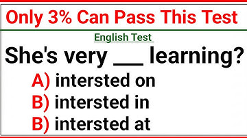Mixed Grammar Test 3% Can Pass This Test Only