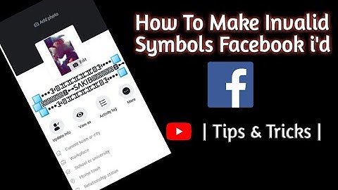 How To Make Invalid Symbols or Stylish Fonts Facebook Account.