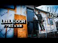 #59【羽目板編スタート！】ドア組立と外壁をログハウス風に羽目板を張ってみた【トタンから和風ログハウスDIY#6】