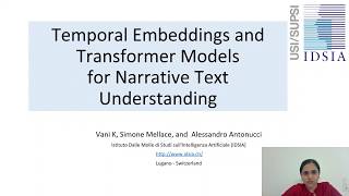 Temporal Embeddings and Transformer Models for Narrative Text Understanding