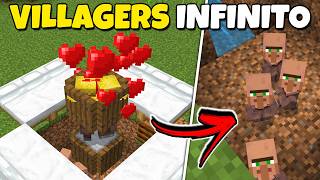 Melhor Farm de VILLAGERS INFINITO no Minecraft Bedrock 1.21/26+!