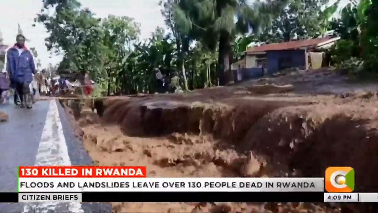 Floods and landslides leave over 130 people dead in Rwanda