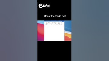 How to use the Pinyin Font?