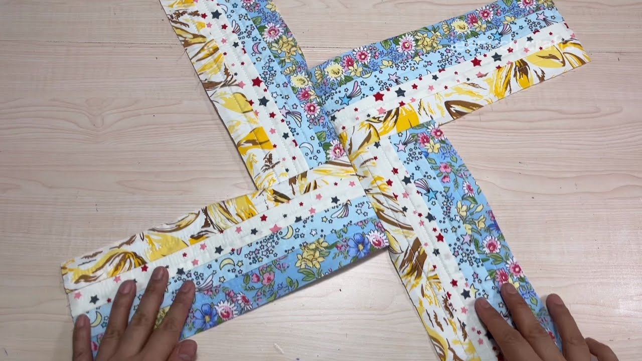 Diy easy sewing pouch How to Make Pouch with Scraps Fabric sewing