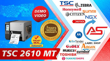 TSC 2610 MT  PRINTER DEMO VIDEO  CONTACT ATHARVA SOLUTIONS FOR INFINITE BARCODING SOLUTION