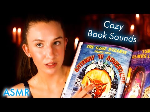 ASMR Gentle Book Sounds & Page Turning for Relaxation, Dungeons & Dragons Flip Through, Soft Spoken