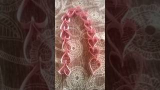 Diy Valentines day decoration idea🩷 Heart garland ❤️ heart decoration ideas #youtubeshorts #crafty