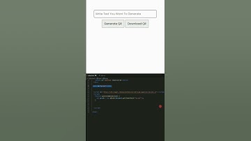 Generate QR code and Download It in HTML #shorts