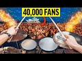 Pov youre a pro drummer at a massive festival