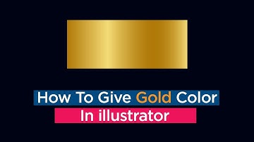 How to make Gold Color in Adobe Illustrator | Adobe illustrator tutorial | Gold Color