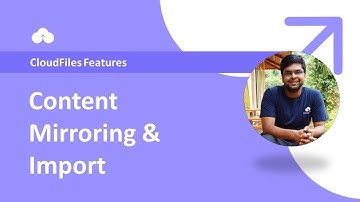 CloudFiles Features - Content Import & Mirroring