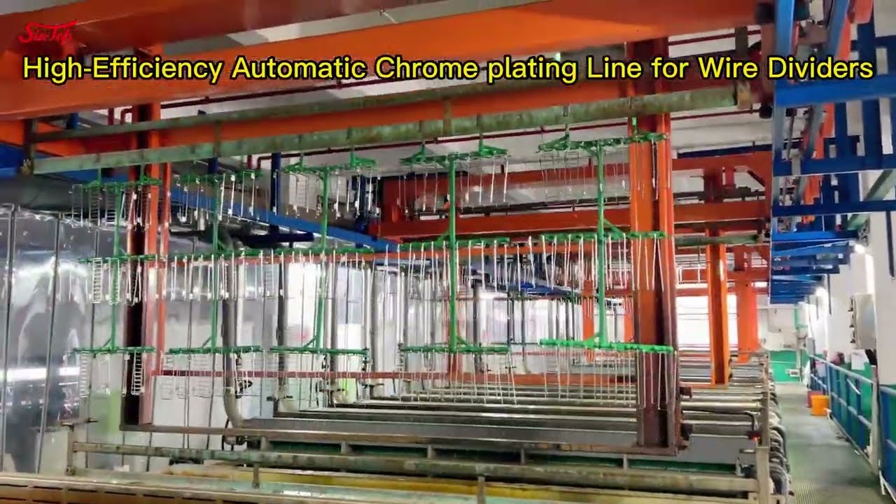 High Efficiency Automatic Chrome Plating Line for Wire Dividers ---Sintop Display Rack Manufacturer