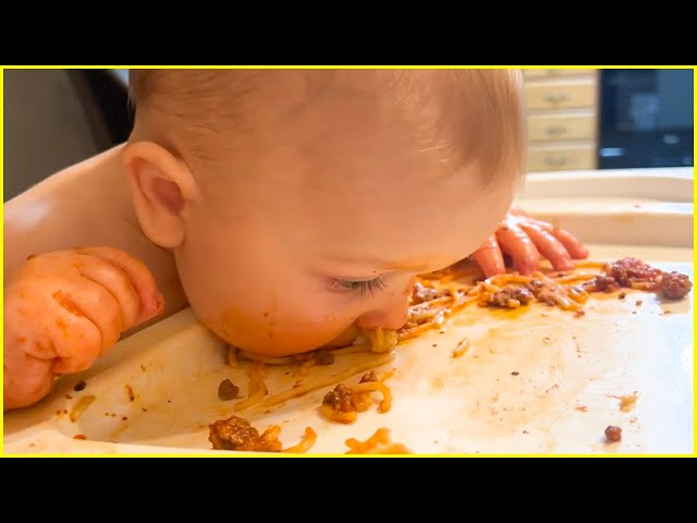 Funny Baby Loves Food - Baby Eating Compilation #2 | Peachy Vines class=