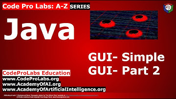 Java - GUI- Simple GUI- Part 2