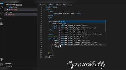 PHP program to check vote eligibility #youtube #youtubeshorts #shortsfeed #education