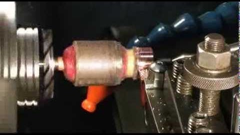 Turning a Commutator on a Lathe