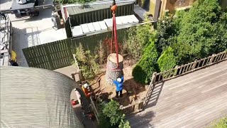 Time lapse ground work....large oak tree removal
