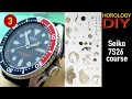 Seiko 7S26 tutorial Part 3 - Auto winding & going train disassembly | Horology DIY