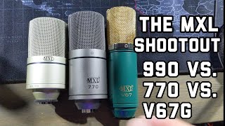 MXL 990 / MXL 770 / MXL V67G - Condenser Microphone Shootout With A Spot In The Finals On The Line