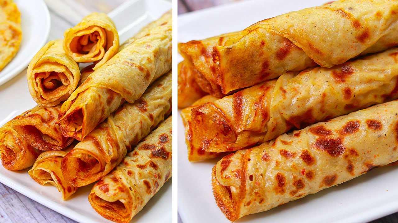 Easy And Quick Breakfast Recipe Potato Crepes Toasted YouTube