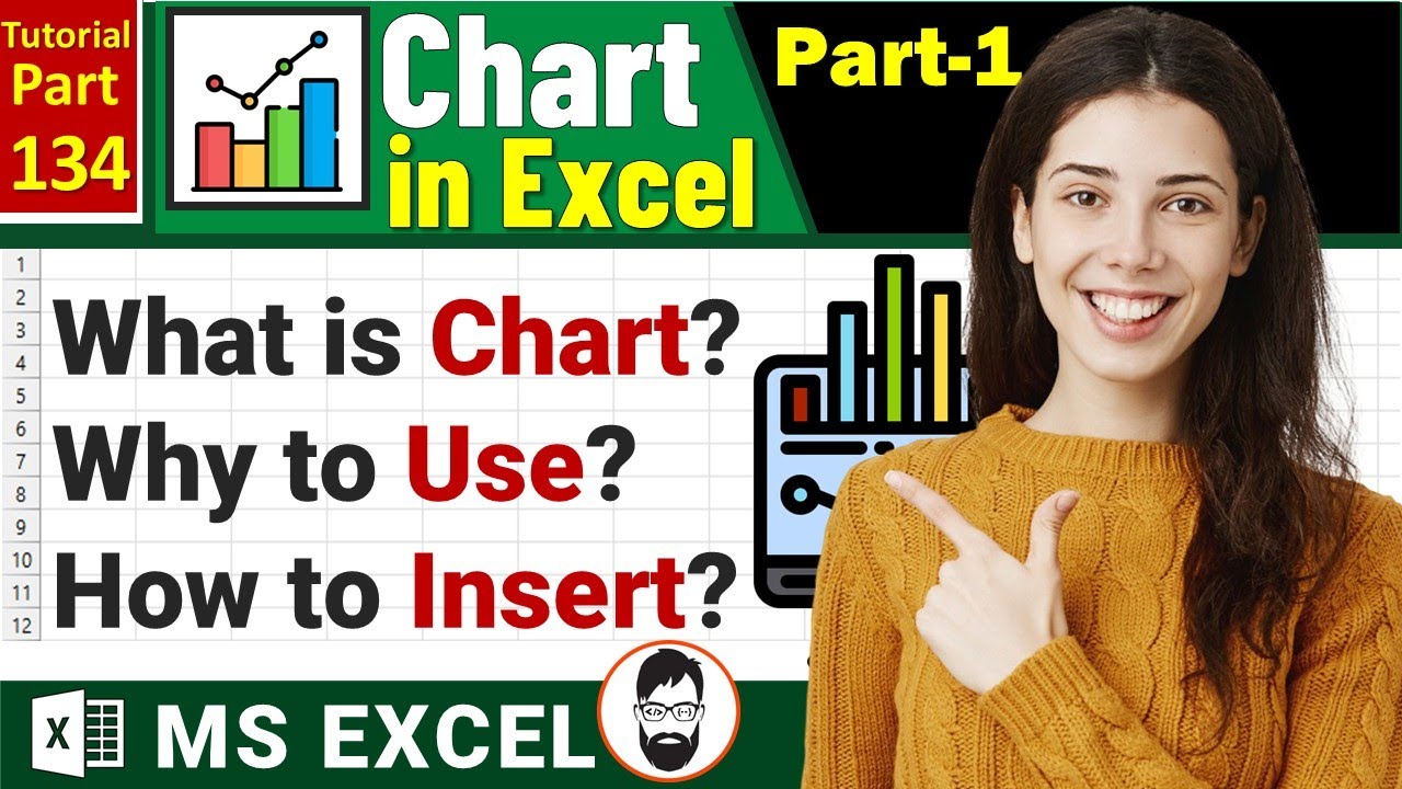 MS-EXCEL-134-Excel Charts Tutorial | What is Chart, Why Use It & How to Insert ✔️ | Excel Tutorial