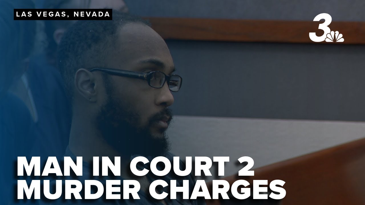 Man charged in two separate Las Vegas murders appears in court - YouTube