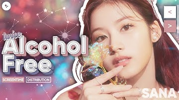 TWICE (트와이스) - “Alcohol-Free” (Solo/Focus Screentime Distribution)