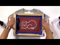 Printing a t-shirt - Drawing Fluid & Screen Filler Method (Part 6 of 8)