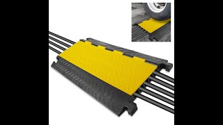 Cable Protector Ramp, 5 Channel Ramp Hump Rubber Size: 910mmL X 500mmW X 50mmH from BYBIGPLUS.COM