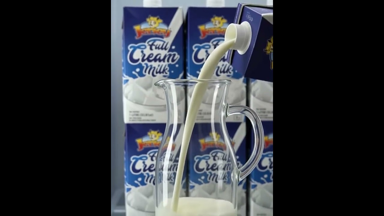 Jersey Full Cream Milk 1L | Rich, Creamy Milk for Coffee, Tea & Desserts 