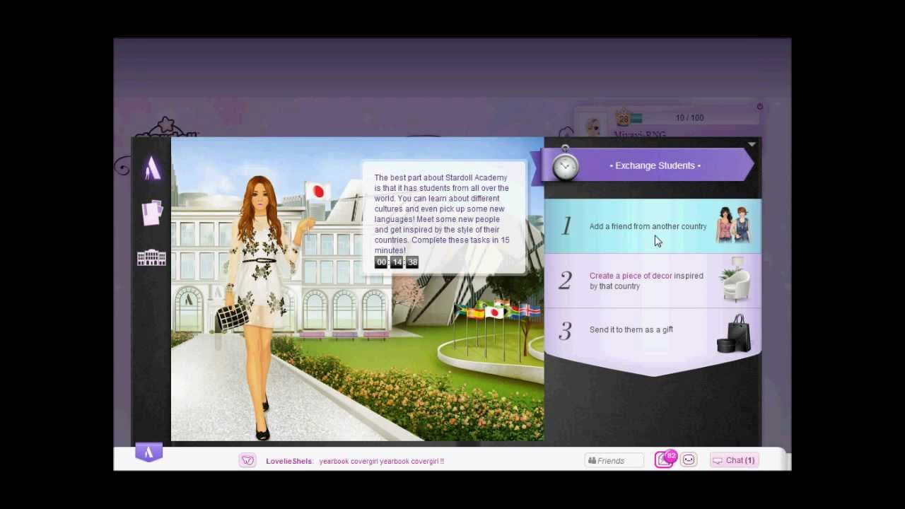 Stardoll Academy Walkthrough Task 23: Exchange Students