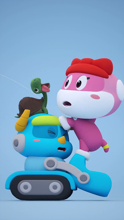 ⚠️Attention! 🦖#Trex also wanna play with #GoGoDino 🥳#animation #cute #baby #cartoon