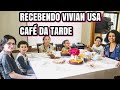 RECEBENDO AMIGA VIVIAN BOLO DE MILHO CAFÉ DA TARDE
