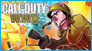 Call of Duty: World War II Funny Moments! - Flamethrower Fun, Shane the Noob, More Ninja Defuses!