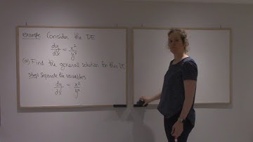 15.2 Definition of separable differential equations. One example.
